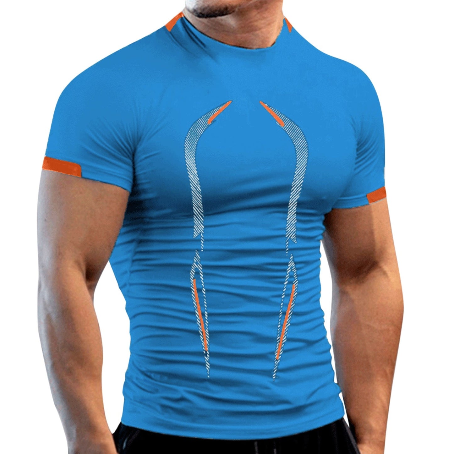 Summer Athletic Sport Shirt for Men / Quick Dry workout Shirt / enter discount code X9X17Z1D08N2 Buy 5 get 1 FREE / FREE Shipping