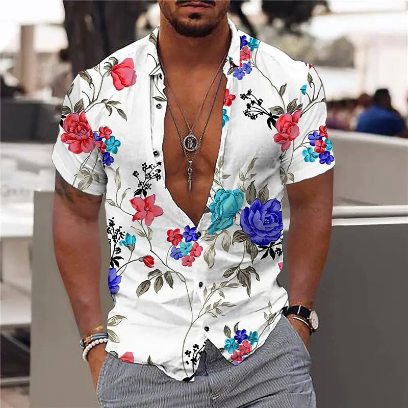 Men's Hawaiian Beach Shirts 3d Print designs comfortable material / FREE Shipping