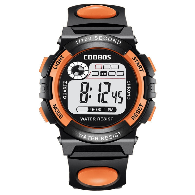 Children Watch Sport Kids Watches Silicone Strap Waterproof LED Digital
