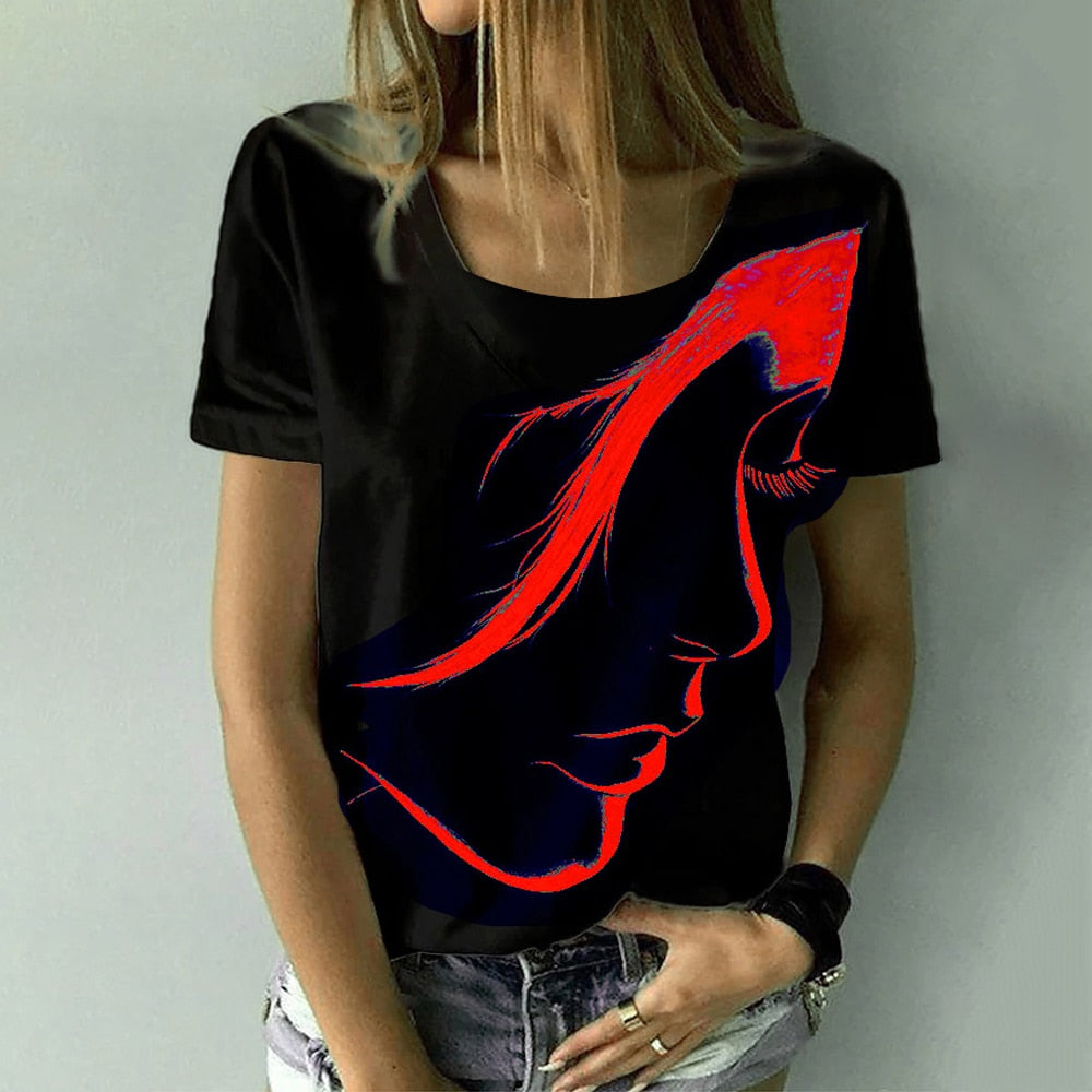 Ladies blouses beautiful floral / artistic designs comfortable top / enter Discount Code HAX0Y7AC7J18 BUY 4 get 1 FREE / FREE Shipping