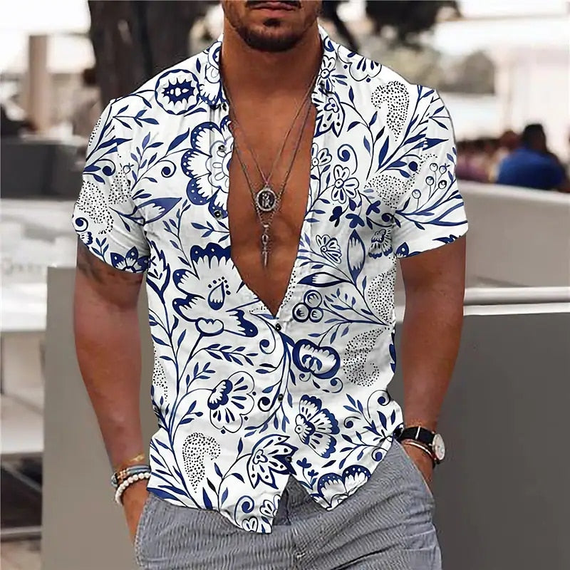 Men's Hawaiian Beach Shirts 3d Print designs comfortable material / FREE Shipping