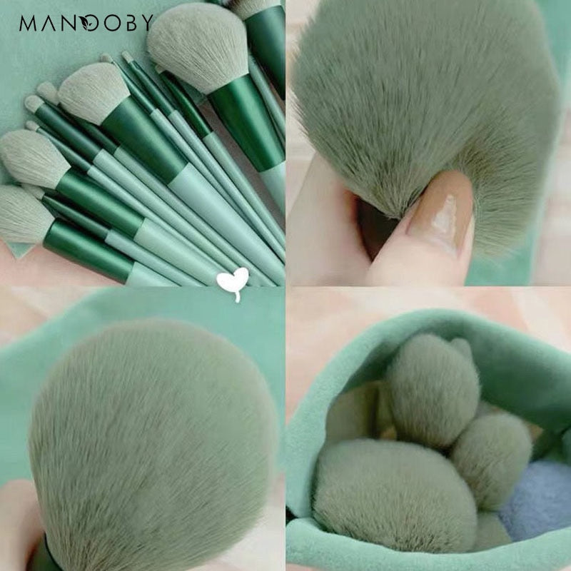 8/13Pcs Natural Makeup-Cosmetics Soft Fluffy Brushes / FREE Shipping