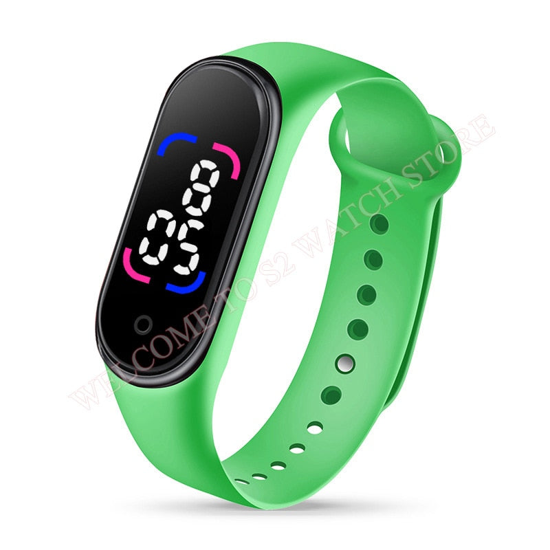 Fashion Sports Watch For Children girls/boys Waterproof Led Digital Watch Ultra-light Silicone Strap Teen Boys Girls WristWatch Unisex