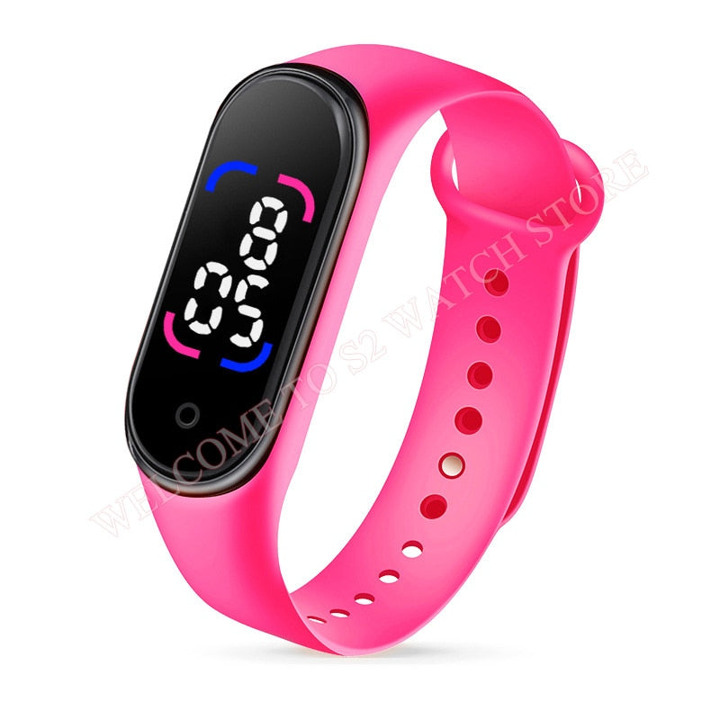 Fashion Sports Watch For Children girls/boys Waterproof Led Digital Watch Ultra-light Silicone Strap Teen Boys Girls WristWatch Unisex