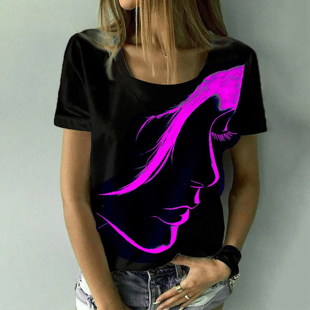 Ladies blouses beautiful floral / artistic designs comfortable top / enter Discount Code HAX0Y7AC7J18 BUY 4 get 1 FREE / FREE Shipping