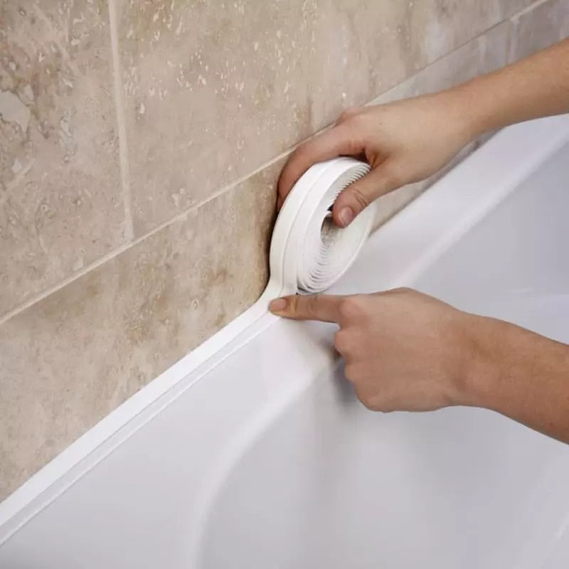 Shower, Bath, Salon Sealing Strip Tape Caulk Waterproof strong adhesive easy install / Buy 4 get 1 FREE / Enter Code 8DV6S9M6PG1D / FREE Shipping