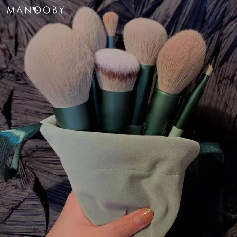 8/13Pcs Natural Makeup-Cosmetics Soft Fluffy Brushes / FREE Shipping