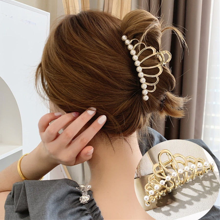 AWAYTR custom Rhinestone Metal Hair Claw Crab Clip / Free Shipping