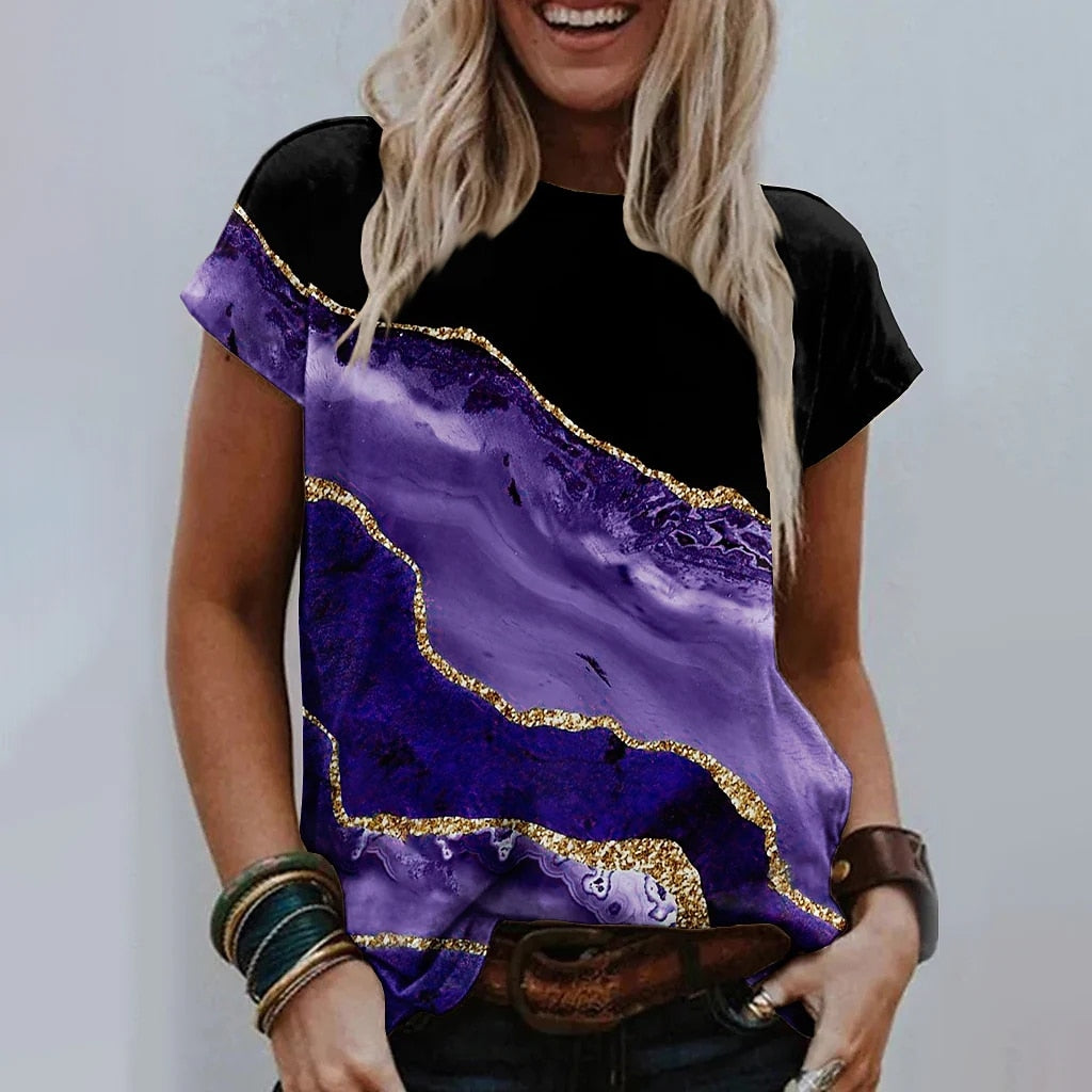 Ladies blouses beautiful floral / artistic designs comfortable top / enter Discount Code HAX0Y7AC7J18 BUY 4 get 1 FREE / FREE Shipping