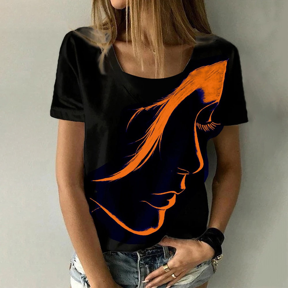Ladies blouses beautiful floral / artistic designs comfortable top / enter Discount Code HAX0Y7AC7J18 BUY 4 get 1 FREE / FREE Shipping