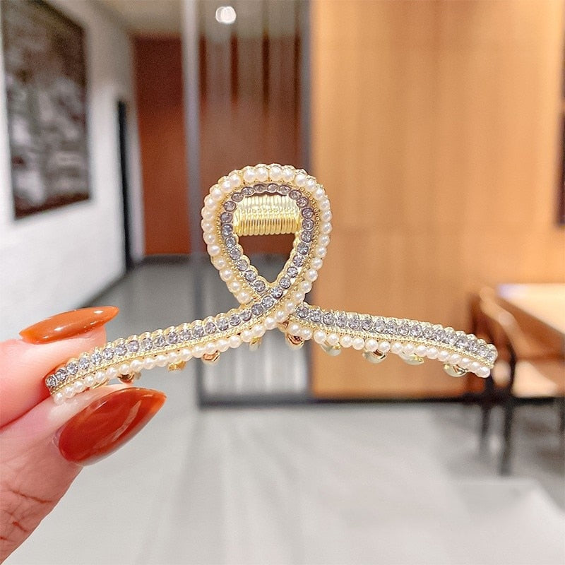AWAYTR custom Rhinestone Metal Hair Claw Crab Clip / Free Shipping