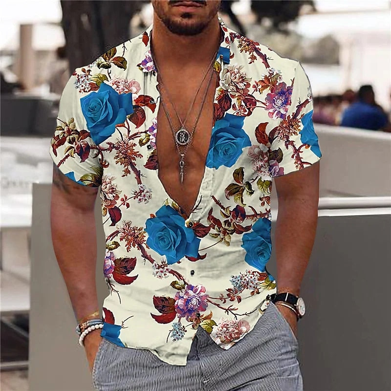 Men's Hawaiian Beach Shirts 3d Print designs comfortable material / FREE Shipping