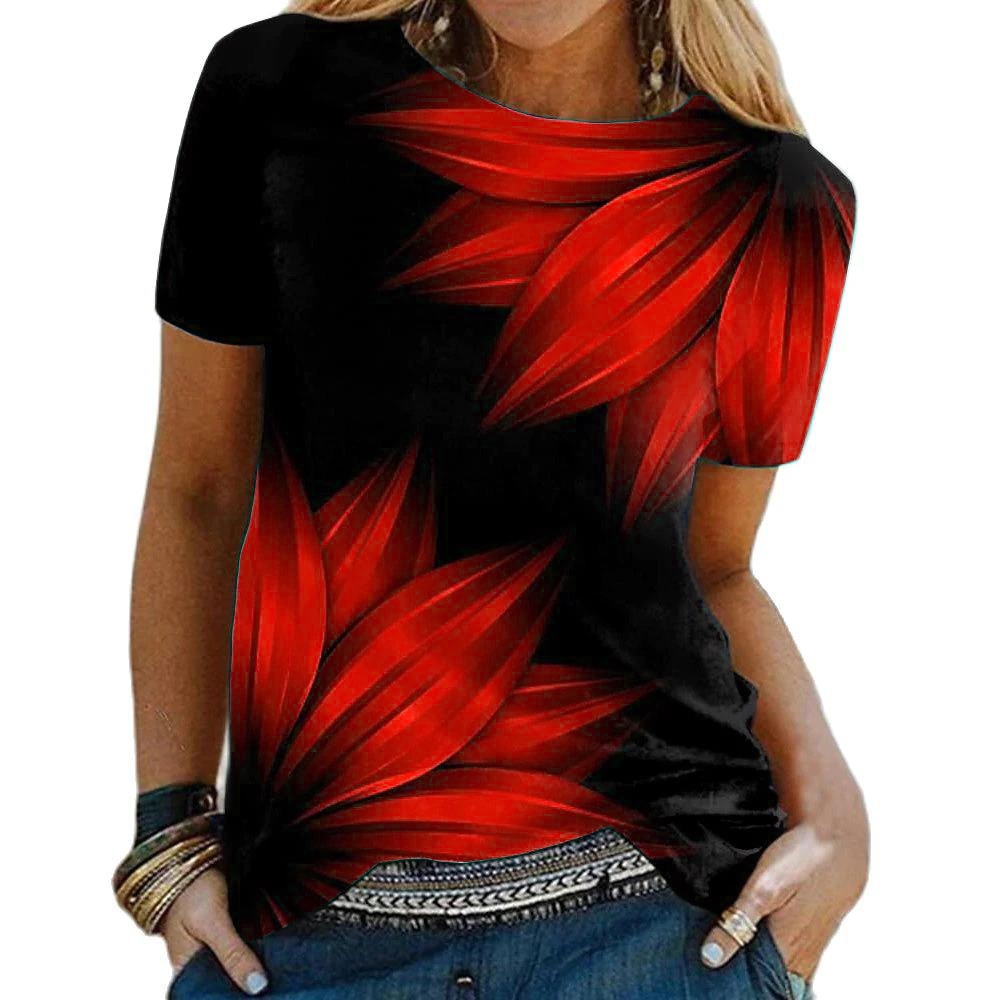 Ladies blouses beautiful floral / artistic designs comfortable top / enter Discount Code HAX0Y7AC7J18 BUY 4 get 1 FREE / FREE Shipping