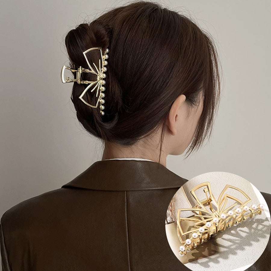 AWAYTR custom Rhinestone Metal Hair Claw Crab Clip / Free Shipping