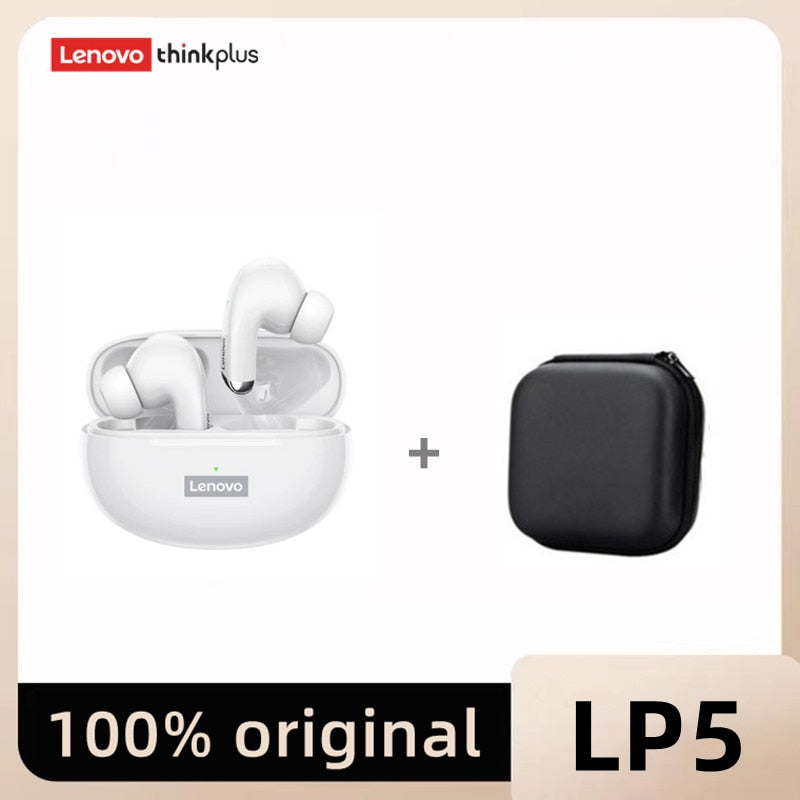 Lenovo LP5 TWS Bluetooth Earphone 9D Stereo HiFi Sports Wireless Earbuds for iPhone 13 Xiaomi / FREE Shipping
