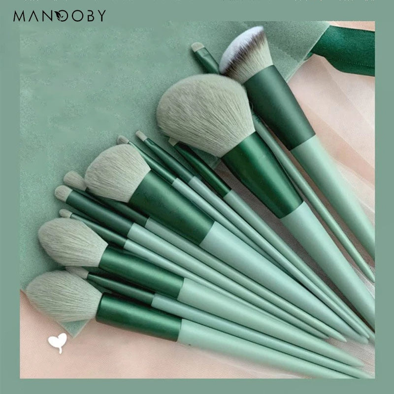 8/13Pcs Natural Makeup-Cosmetics Soft Fluffy Brushes / FREE Shipping