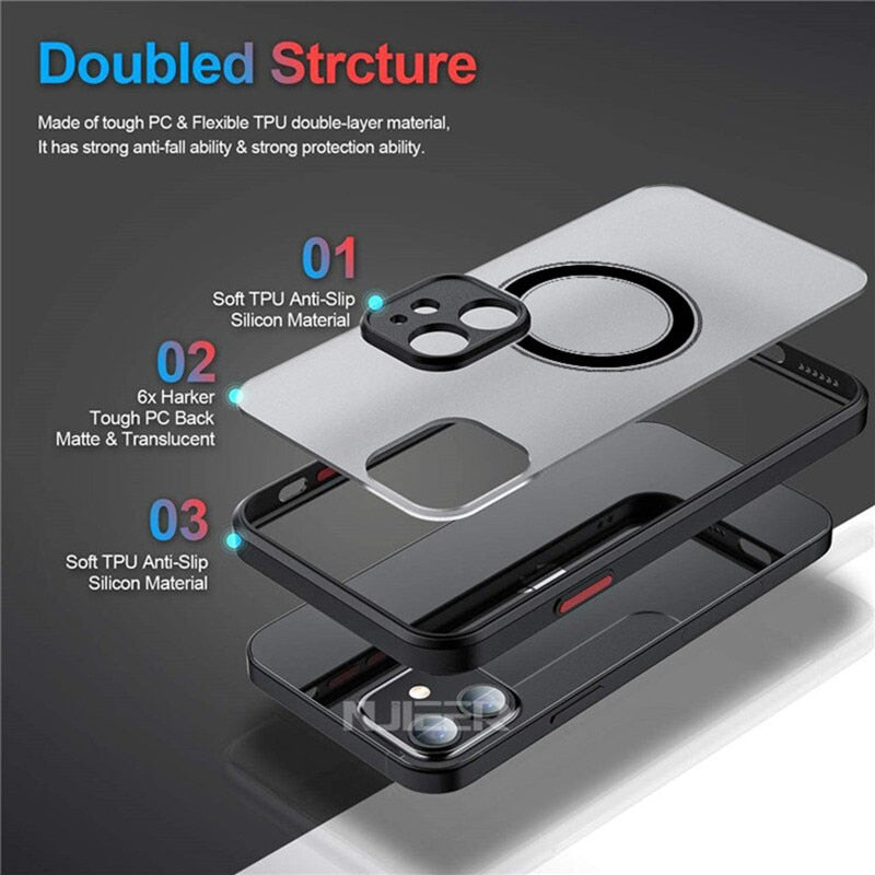 Apple I-Phone Magnetic Case/enter 21QPT6MN4S9Q BUY 3 get 1 FREE/ FREE Shipping
