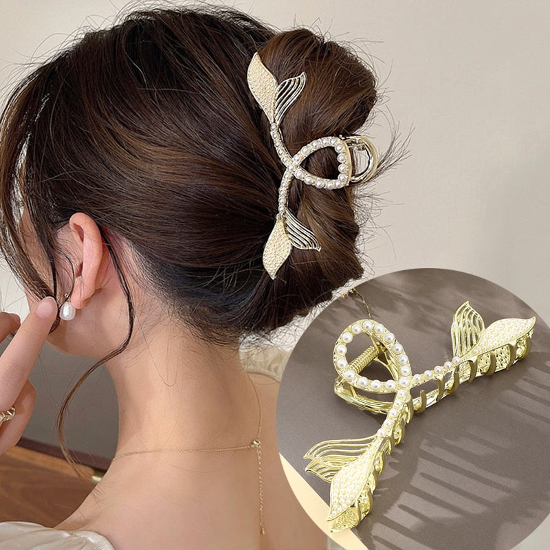 AWAYTR custom Rhinestone Metal Hair Claw Crab Clip / Free Shipping
