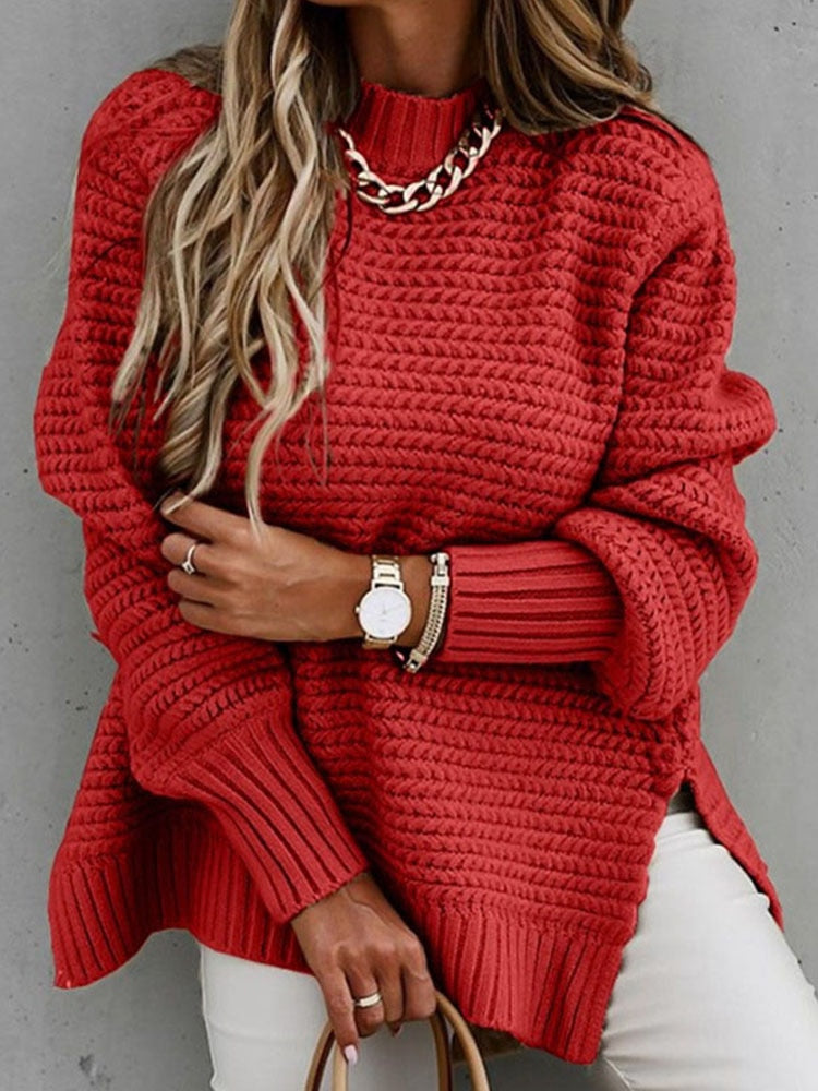 Ladies knitted sweater casual loose fit comfortable and warm / FREE Shipping - tracking available