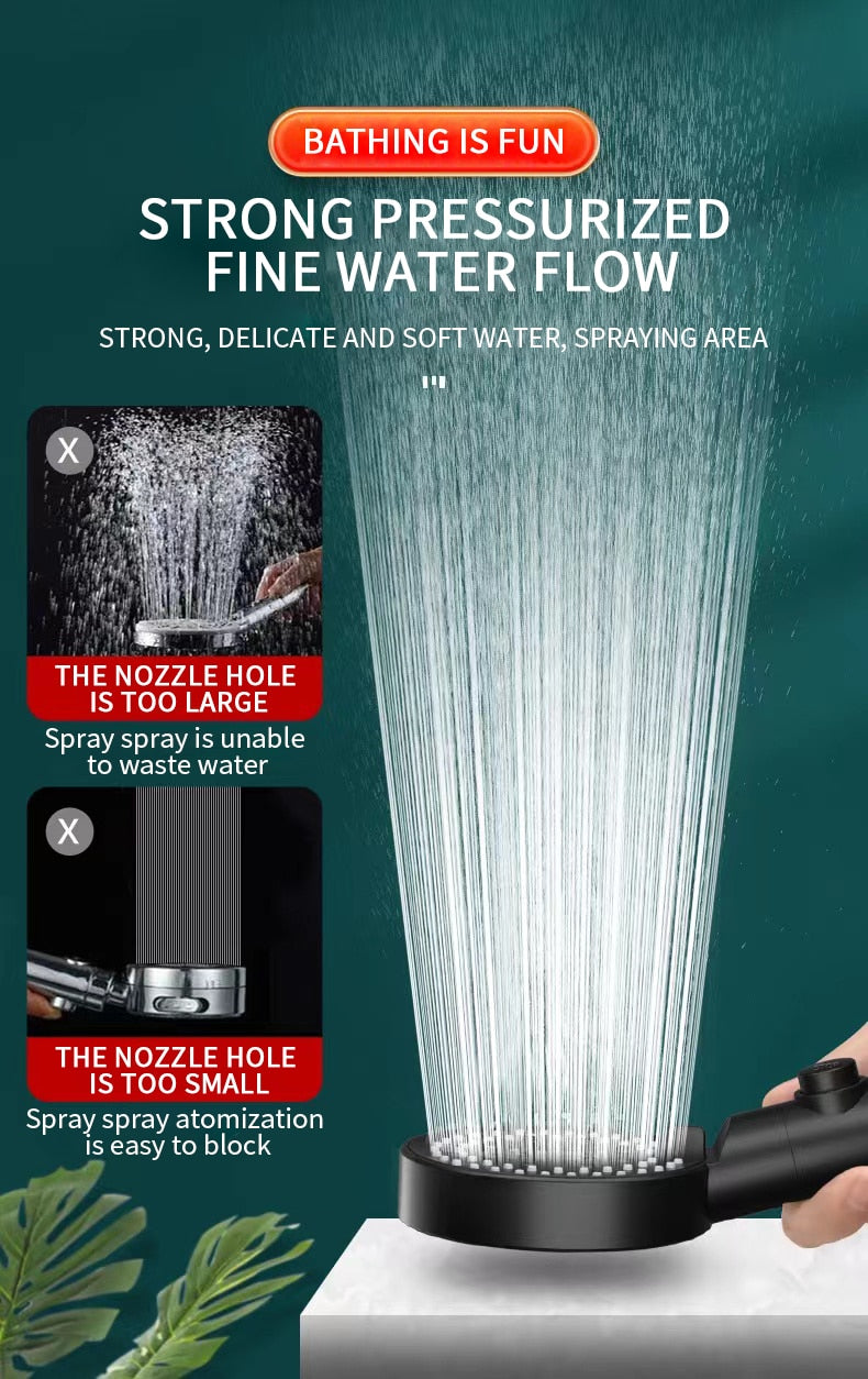 LeCono Shower Head Adjustable 6 spray MODES High Pressure for Salon or Bath / FREE Shipping