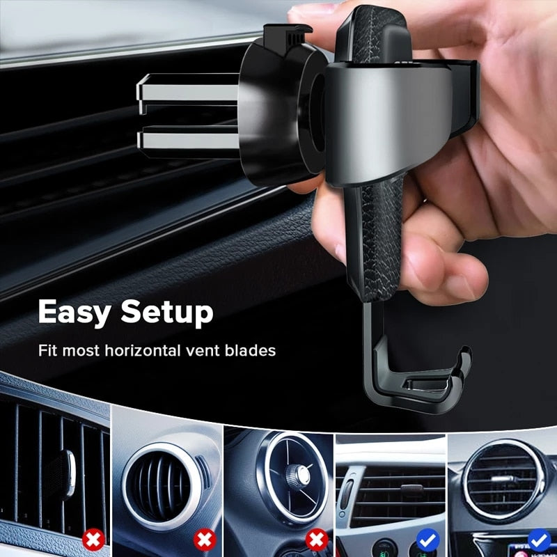 Gravity Car Holder For Smartphone Air Vent Clip Mount Mobile Stand / Free Shipping