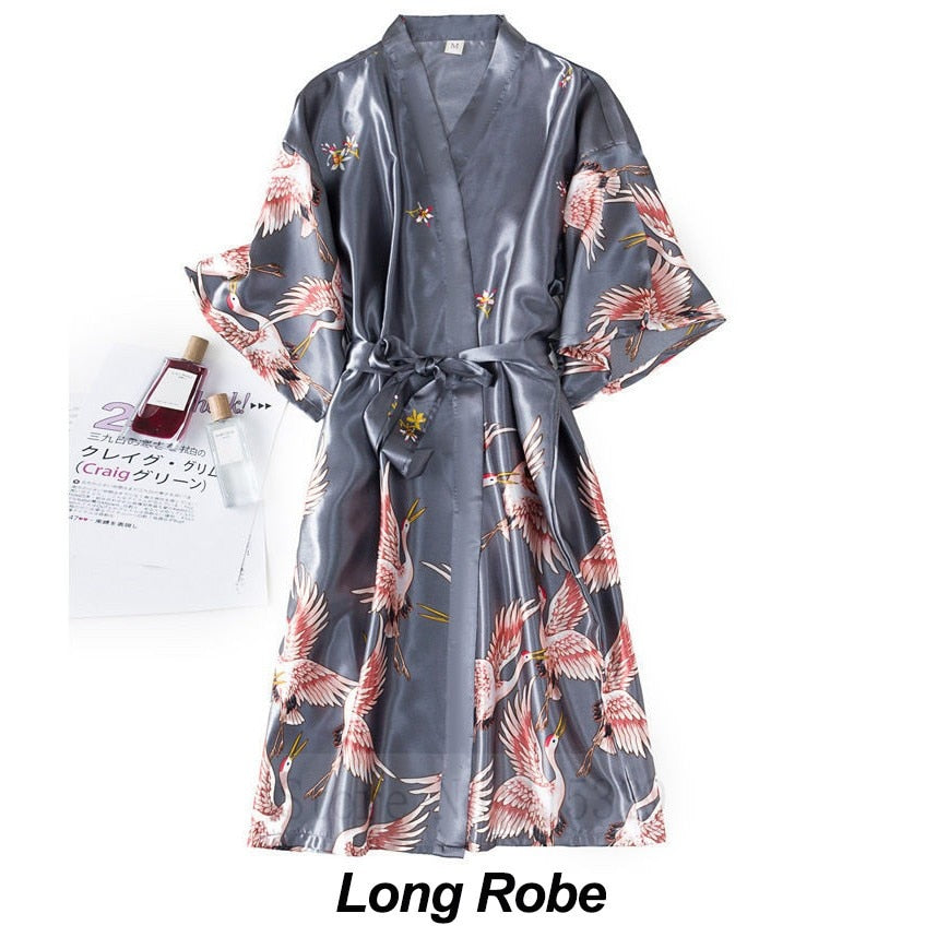 Ladies 2 piece Robe Set Bride Wedding Robe Gown Lace Sexy / Kimono Bathrobe / FREE Shipping