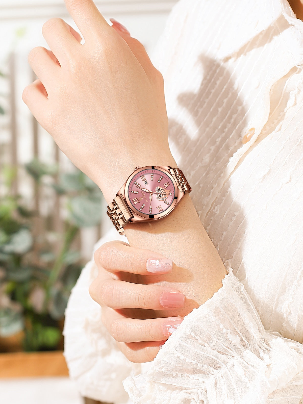 POEDAGAR 320 Elegant Ladies Watch with sparkling Diamonds-luminous/ FREE Shipping