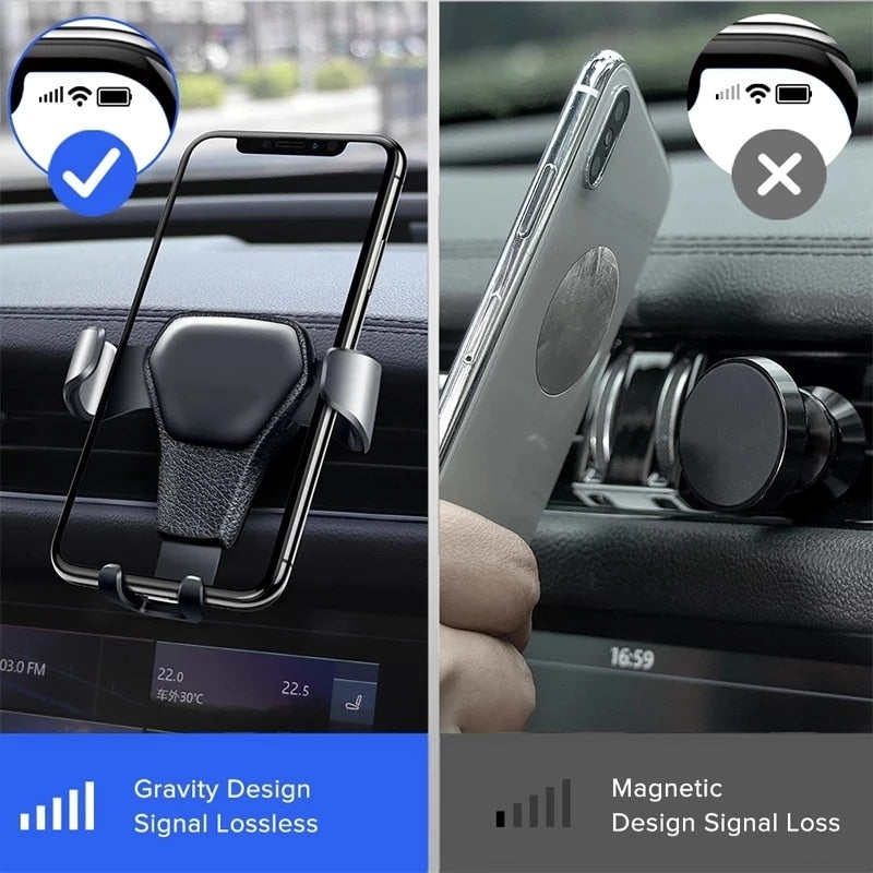 Gravity Car Holder For Smartphone Air Vent Clip Mount Mobile Stand / Free Shipping