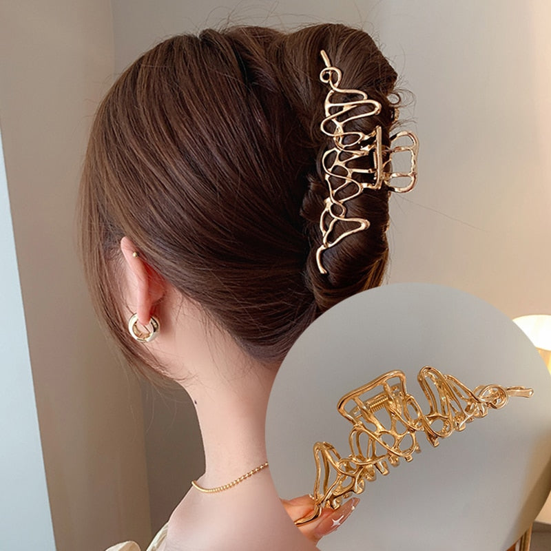 AWAYTR custom Rhinestone Metal Hair Claw Crab Clip / Free Shipping