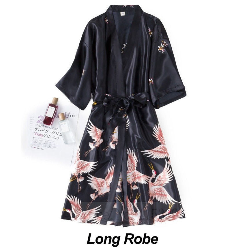 Ladies 2 piece Robe Set Bride Wedding Robe Gown Lace Sexy / Kimono Bathrobe / FREE Shipping