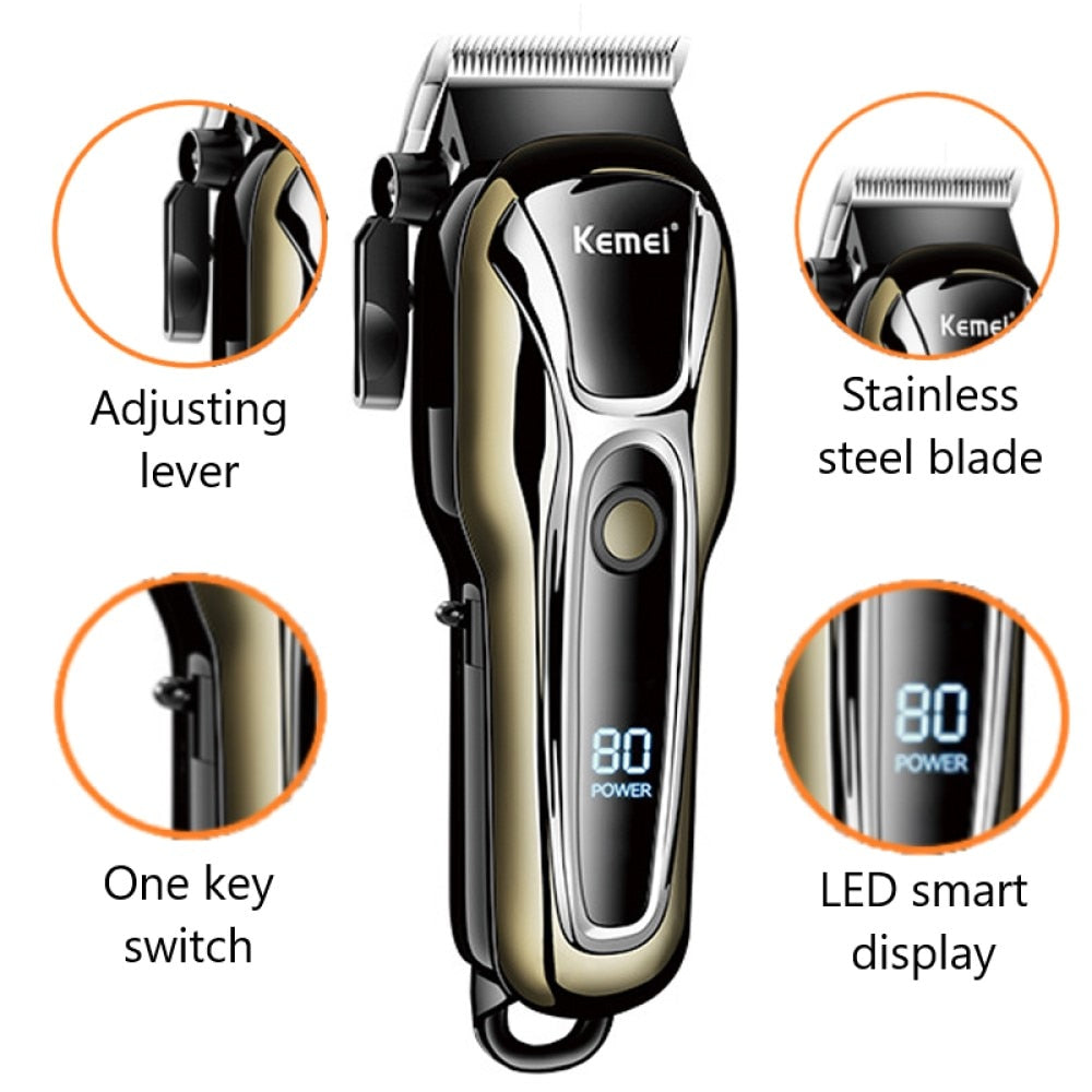 Kemei Professional 3-piece Combo set USB Charger / Trimmer, Cutter, electric shaver for men / FREE Shipping