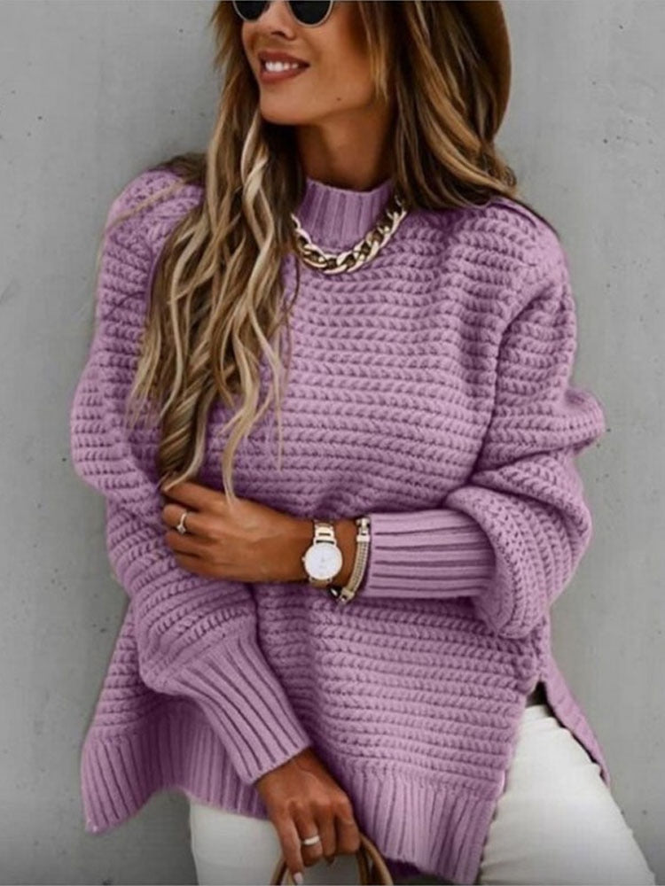 Ladies knitted sweater casual loose fit comfortable and warm / FREE Shipping - tracking available