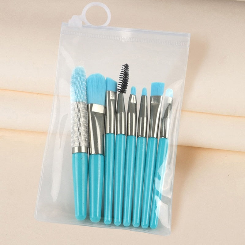 8/13Pcs Natural Makeup-Cosmetics Soft Fluffy Brushes / FREE Shipping
