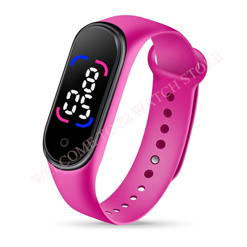 Fashion Sports Watch For Children girls/boys Waterproof Led Digital Watch Ultra-light Silicone Strap Teen Boys Girls WristWatch Unisex