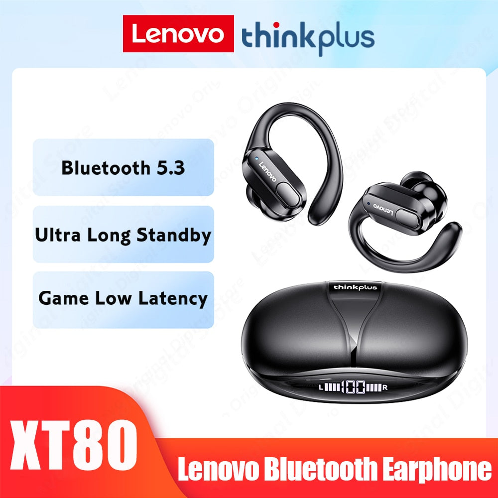 Lenovo XT80 Bluetooth 5.3 Earphones True Wireless Headphones with Mic Button Control / FREE Shipping