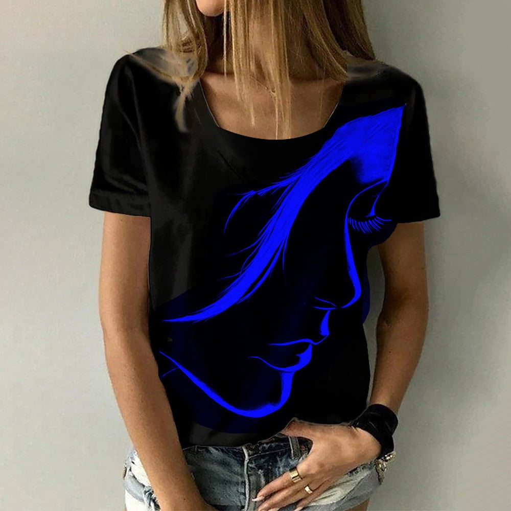 Ladies blouses beautiful floral / artistic designs comfortable top / enter Discount Code HAX0Y7AC7J18 BUY 4 get 1 FREE / FREE Shipping