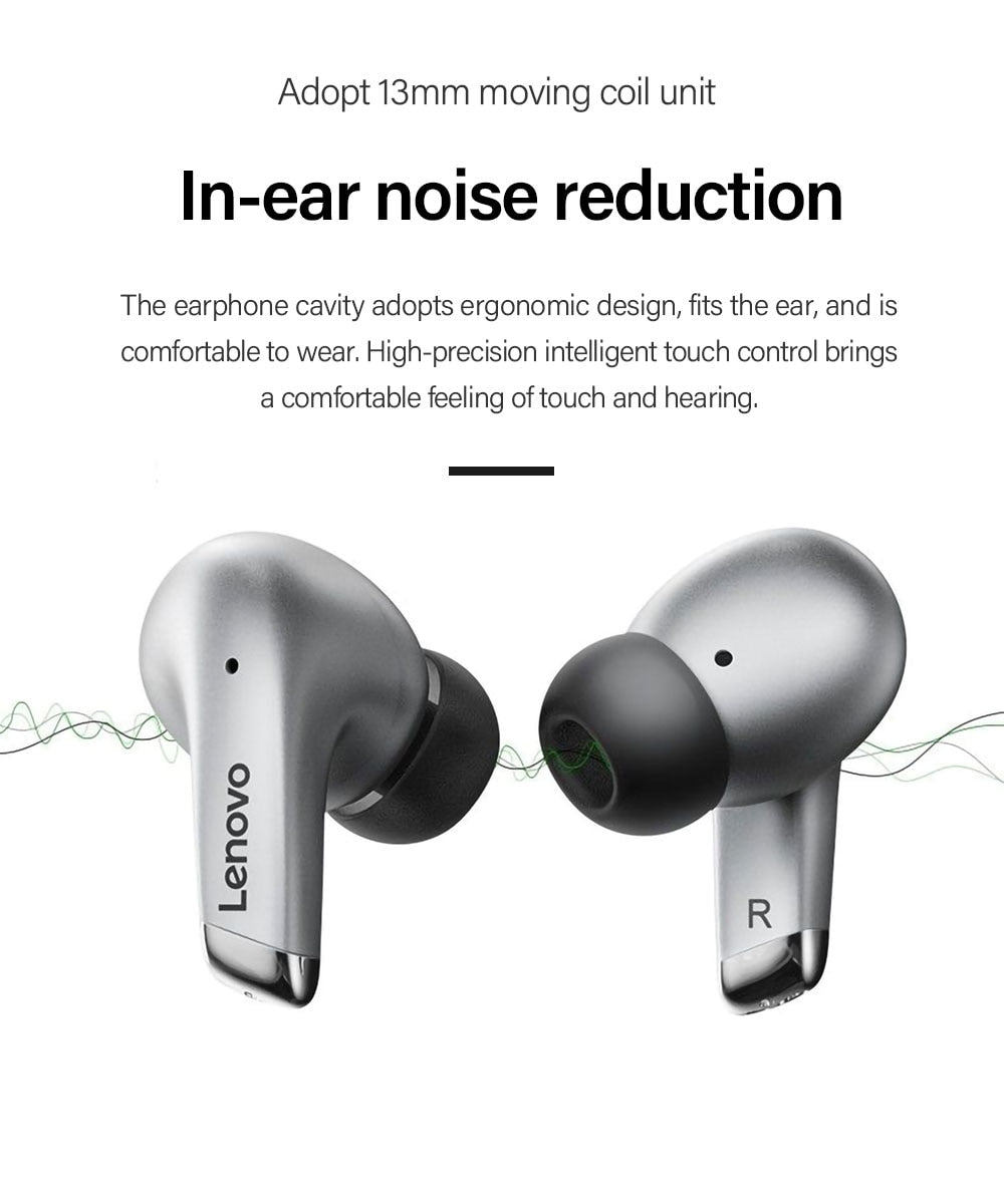 Lenovo LP5 TWS Bluetooth Earphone 9D Stereo HiFi Sports Wireless Earbuds for iPhone 13 Xiaomi / FREE Shipping