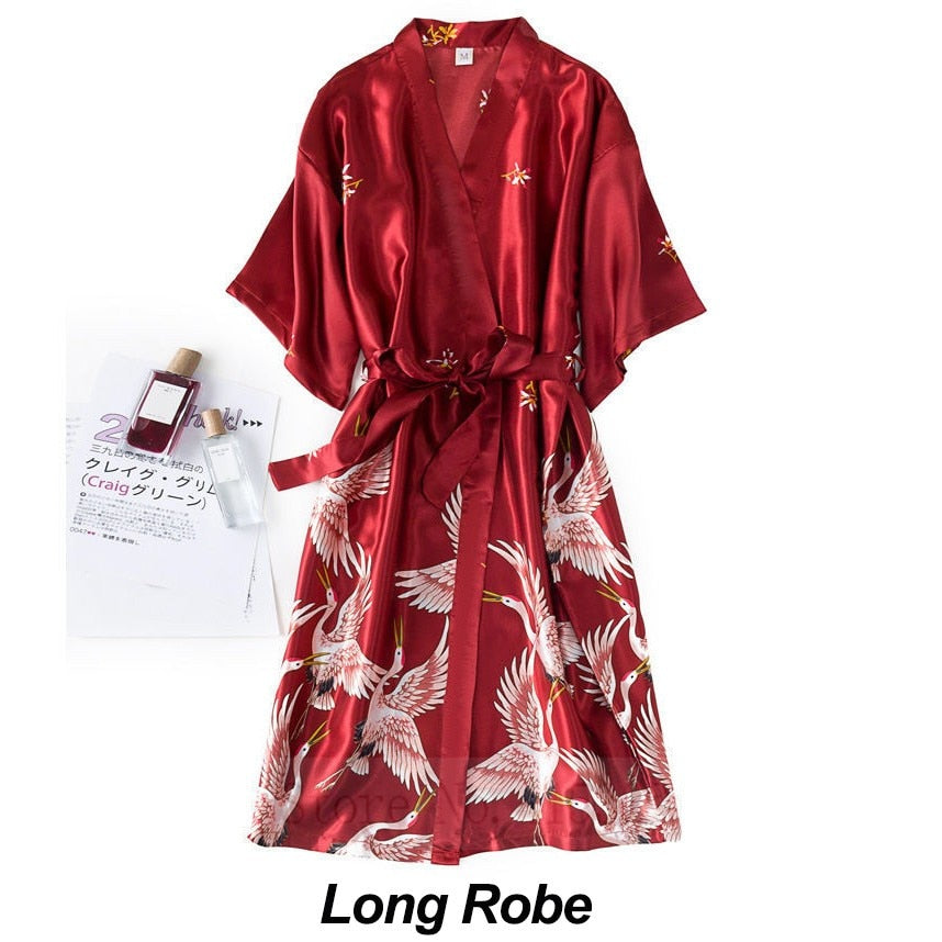 Ladies 2 piece Robe Set Bride Wedding Robe Gown Lace Sexy / Kimono Bathrobe / FREE Shipping