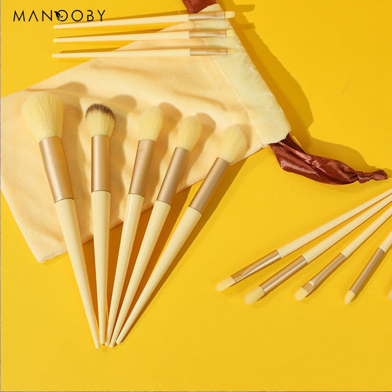 8/13Pcs Natural Makeup-Cosmetics Soft Fluffy Brushes / FREE Shipping