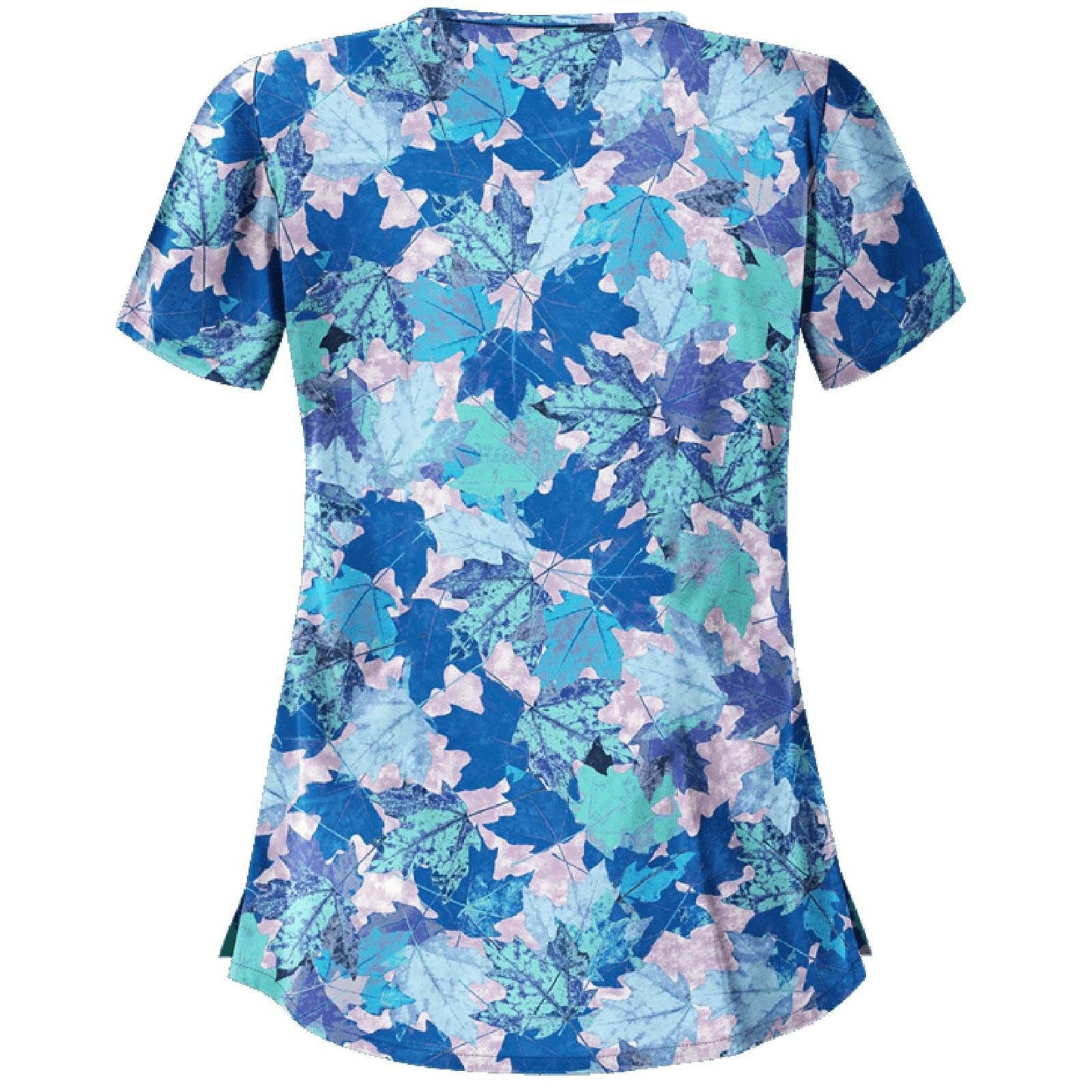 Women Short Sleeve Scrub V Neck Flower Prints Top Medical uniform / enter Discount Code FFMGF5WM6S41 BUY 4 get 1 FREE / FREE Shipping - tracking available
