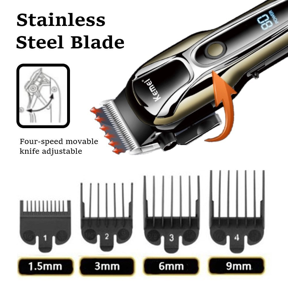 Kemei Professional 3-piece Combo set USB Charger / Trimmer, Cutter, electric shaver for men / FREE Shipping