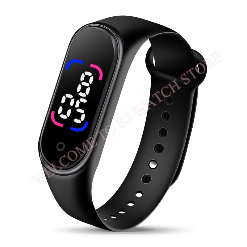 Fashion Sports Watch For Children girls/boys Waterproof Led Digital Watch Ultra-light Silicone Strap Teen Boys Girls WristWatch Unisex