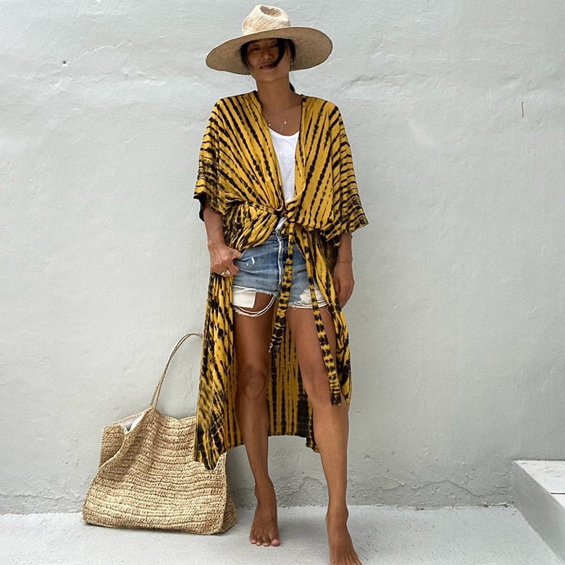 Beach Cover Up Kimono Robe for Women light and comfortable / FREE Shipping