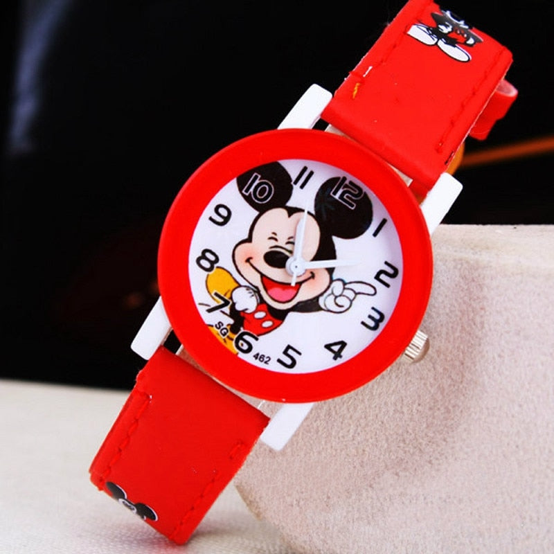 2021 Kids Mickey Mouse Watch leather strap / FREE Shipping