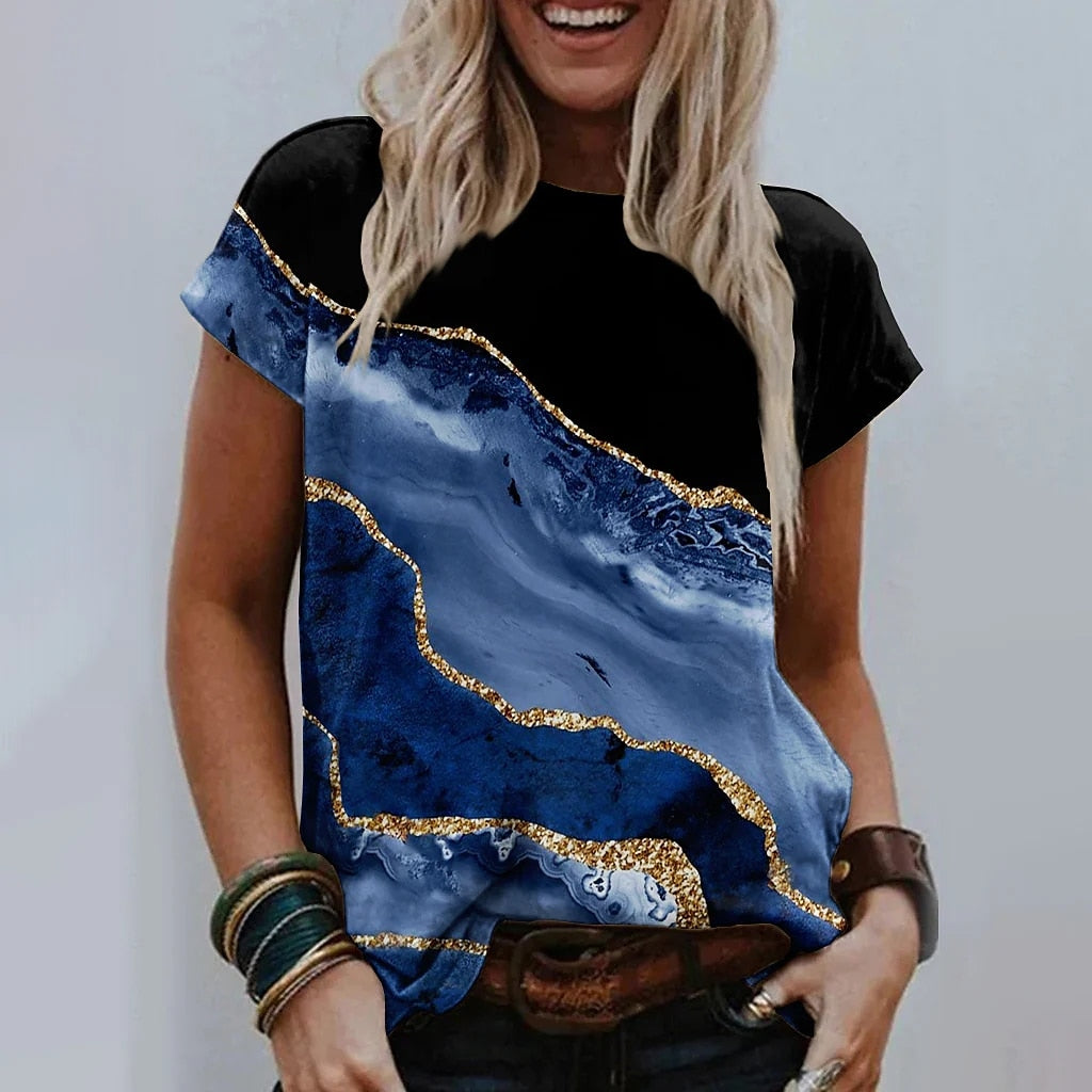 Ladies blouses beautiful floral / artistic designs comfortable top / enter Discount Code HAX0Y7AC7J18 BUY 4 get 1 FREE / FREE Shipping