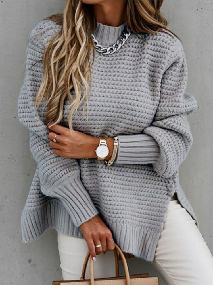Ladies knitted sweater casual loose fit comfortable and warm / FREE Shipping - tracking available