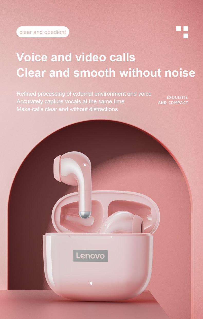 Lenovo LP40 Pro Bluetooth 5.1 Wireless Head/earphones , Microphone, Music TWS Headset / Buy 3 get 1 FREE / Enter Code ER57K3SYQ7EV / FREE Shipping