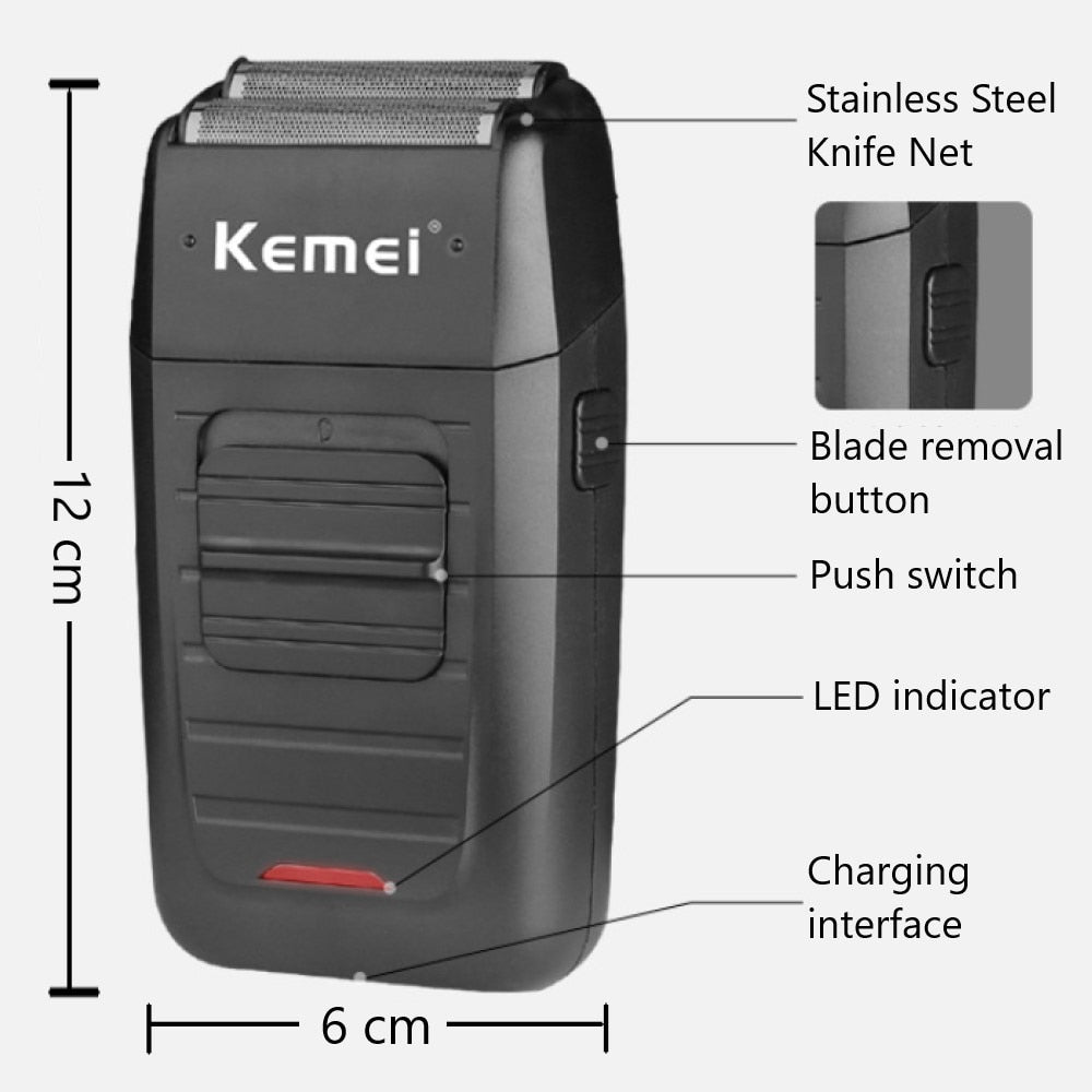 Kemei Professional Mombo Kit KM-1986, KM-1949, KM-1102 3-piece Combo set USB Charger / Trimmer, Cutter, electric shaver for men / FREE Shipping