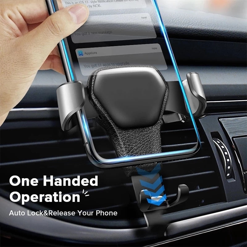 Gravity Car Holder For Smartphone Air Vent Clip Mount Mobile Stand / Free Shipping