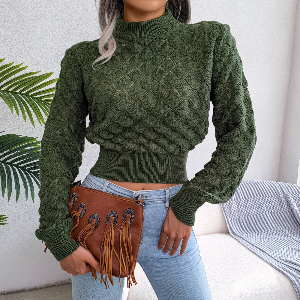 Ladies Diamond cut Knit Sweater / FREE Shipping - tracking available